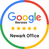 5 star google reviews for our Newark office