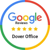 5 star google reviews for our Dover office