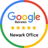5 star google reviews for our Newark office